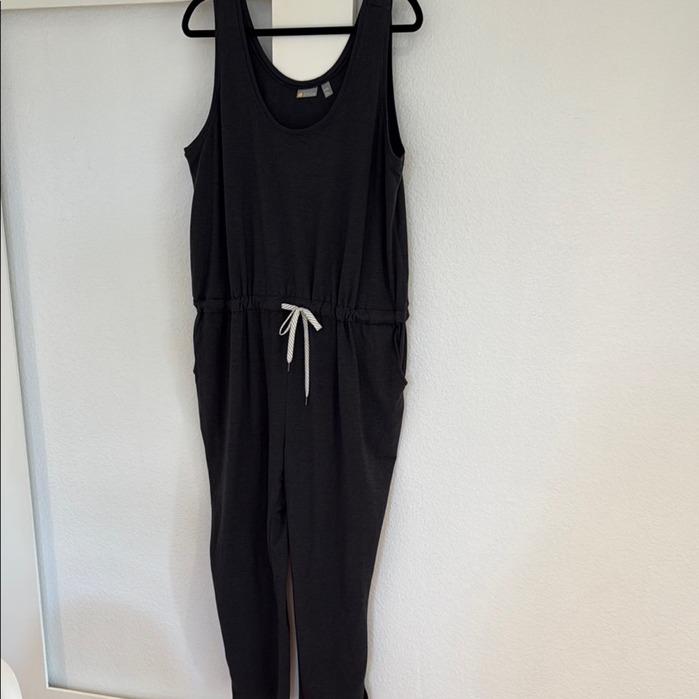 Zella Jumpsuit with Scoop Neckline and Elastic Waist